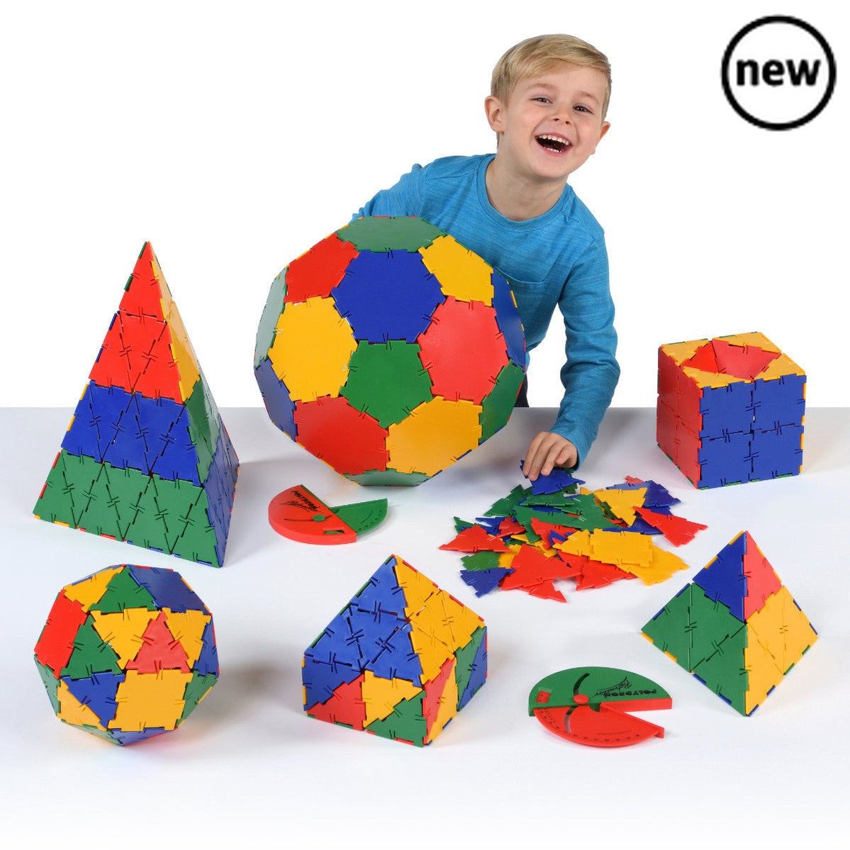 Polydron School Geometry Set, Polydron School Geometry Set,Polydron Resources,Polydron construction toys,Polydron, Polydron School Geometry Set,The Polydron School Geometry Set is the ultimate resource for teaching shape and space, 2D and 3D geometry, and design and technology in primary schools. This complete classroom set contains over 400 pieces of different mathematical shapes including squares, triangles, pentagons, hexagons, right angle triangles, isosce,Polydron School GeometryThe Polydron School Geo