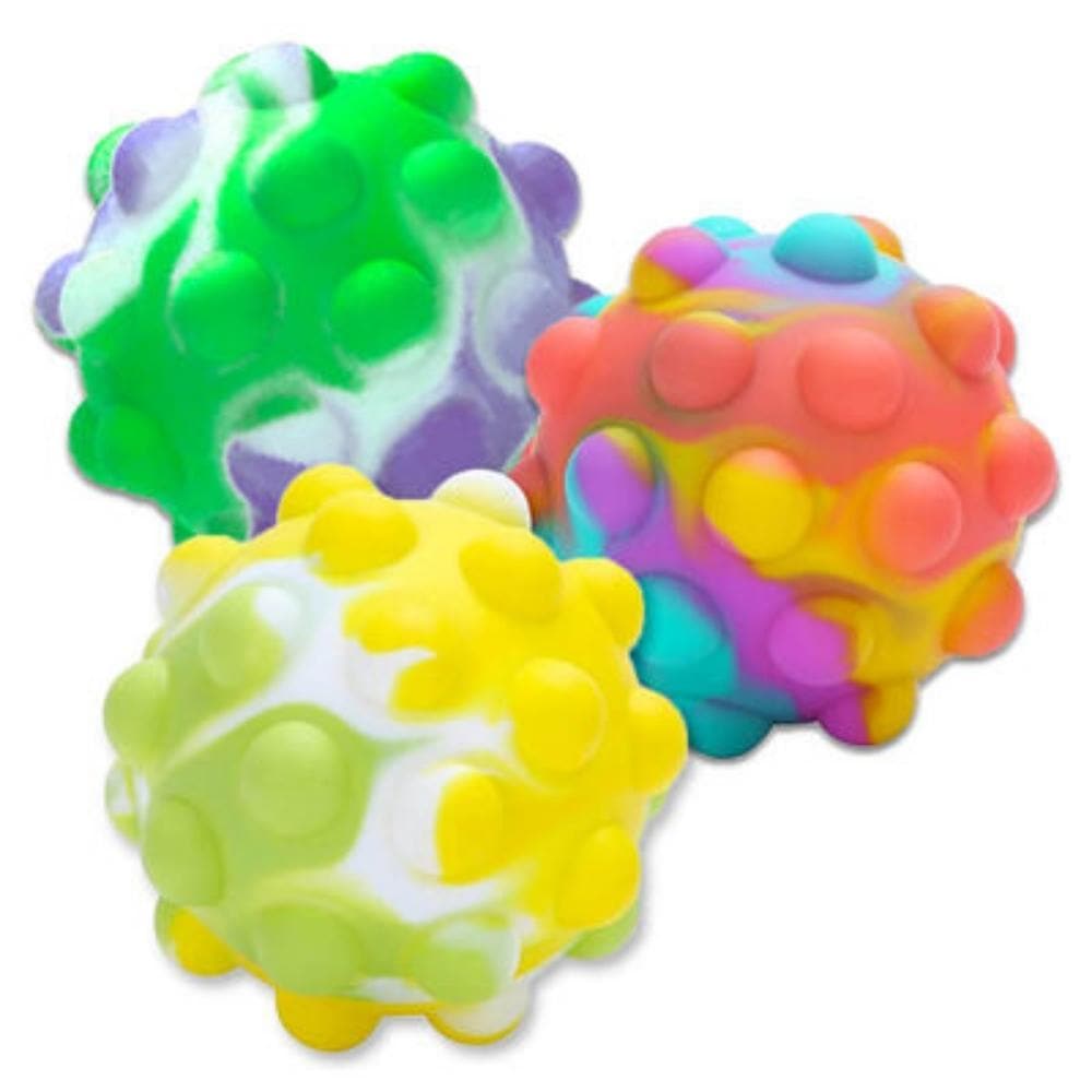 Pop N Squeeze Fidget Ball, Pop ‘N’ Squeeze Fidget Ball, Poppet Ball,Popper Stress Ball,PopIT stress ball, Pop N Squeeze Fidget Ball,The Pop N Squeeze Fidget Ball combines push popper fidget toys with a squishy, bouncy ball.This colourful Pop N Squeeze Fidget Ball pops just like reusable bubble wrap – and it bounces like a ball! Push the bubbles to see them pop! How many can you pop before they pop back out? The Viral TikTok Fidget Toy The hugely poPopThe Pop N Squeeze Fidget Ball combines push popper fidget