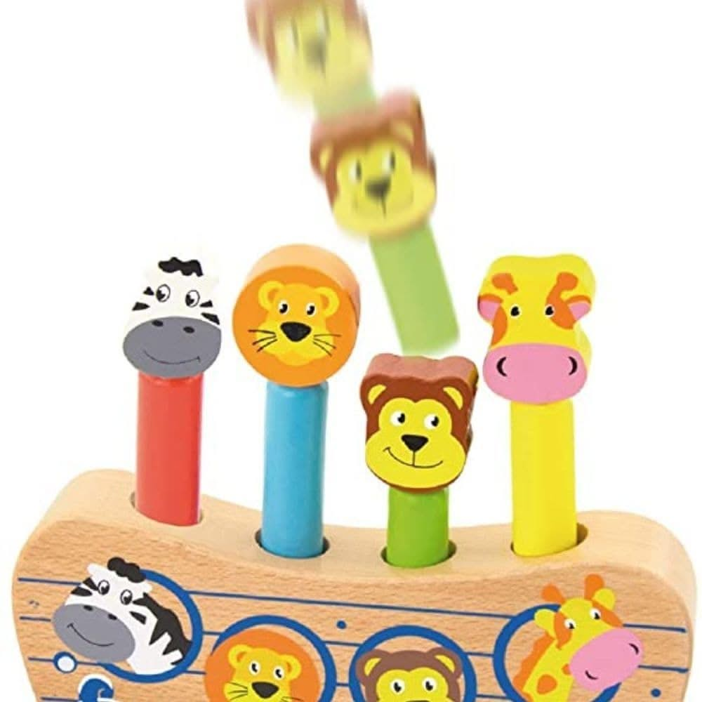 Pop Up Noahs Ark, Pop Up Noahs Ark,school resources,school numeracy resources,school classroom resources, Pop Up Noahs Ark,The Pop Up Noahs Ark is the perfect toy to engage and entertain children aged 2 years and above. Made from sturdy wooden material, this toy guarantees hours of endless fun.Watch as your little ones eagerly push the vibrant, little animals into the holes on the top of the ark. With anticipation, they will wait for the a,Pop Up NoahsThe Pop Up Noahs Ark is the perfect toy to engage and en