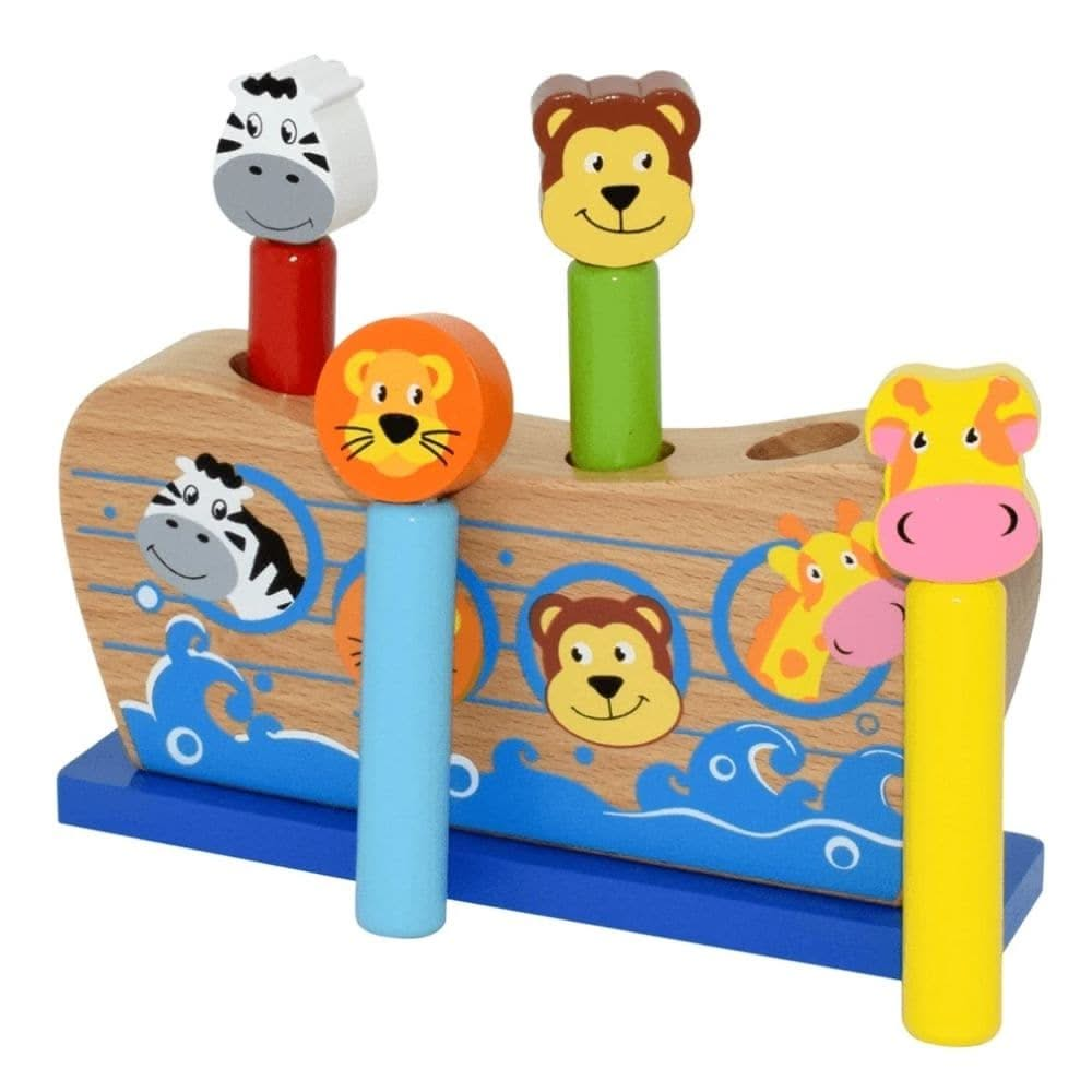 Pop Up Noahs Ark, Pop Up Noahs Ark,school resources,school numeracy resources,school classroom resources, Pop Up Noahs Ark,The Pop Up Noahs Ark is the perfect toy to engage and entertain children aged 2 years and above. Made from sturdy wooden material, this toy guarantees hours of endless fun.Watch as your little ones eagerly push the vibrant, little animals into the holes on the top of the ark. With anticipation, they will wait for the a,Pop Up NoahsThe Pop Up Noahs Ark is the perfect toy to engage and en