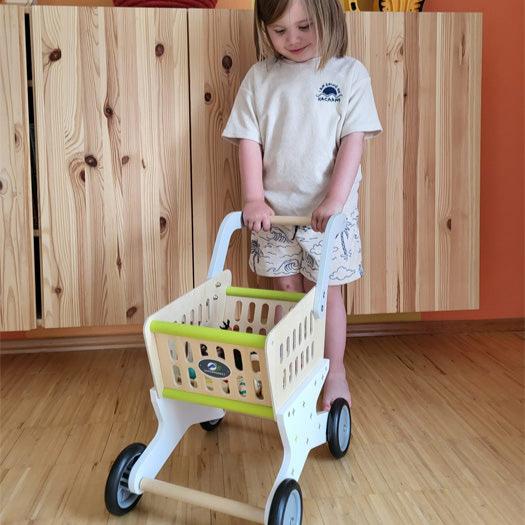 Pretend Play Shopping Trolley, Pretend Play Shopping Trolley,Pretend Play Shop Counter, Early years resources shopping, Pretend Play Shopping Trolley,Pretend Play Shopping Trolley – A Perfect Companion for Imaginative Play! Let your little shoppers enjoy endless hours of fun with this sturdy Pretend Play Shopping Trolley, designed to encourage creativity and social interaction. Crafted from durable wood, this shopping trolley features a modern, gender-neutralPretend Play Shopping Trolley – A Perfect Compani