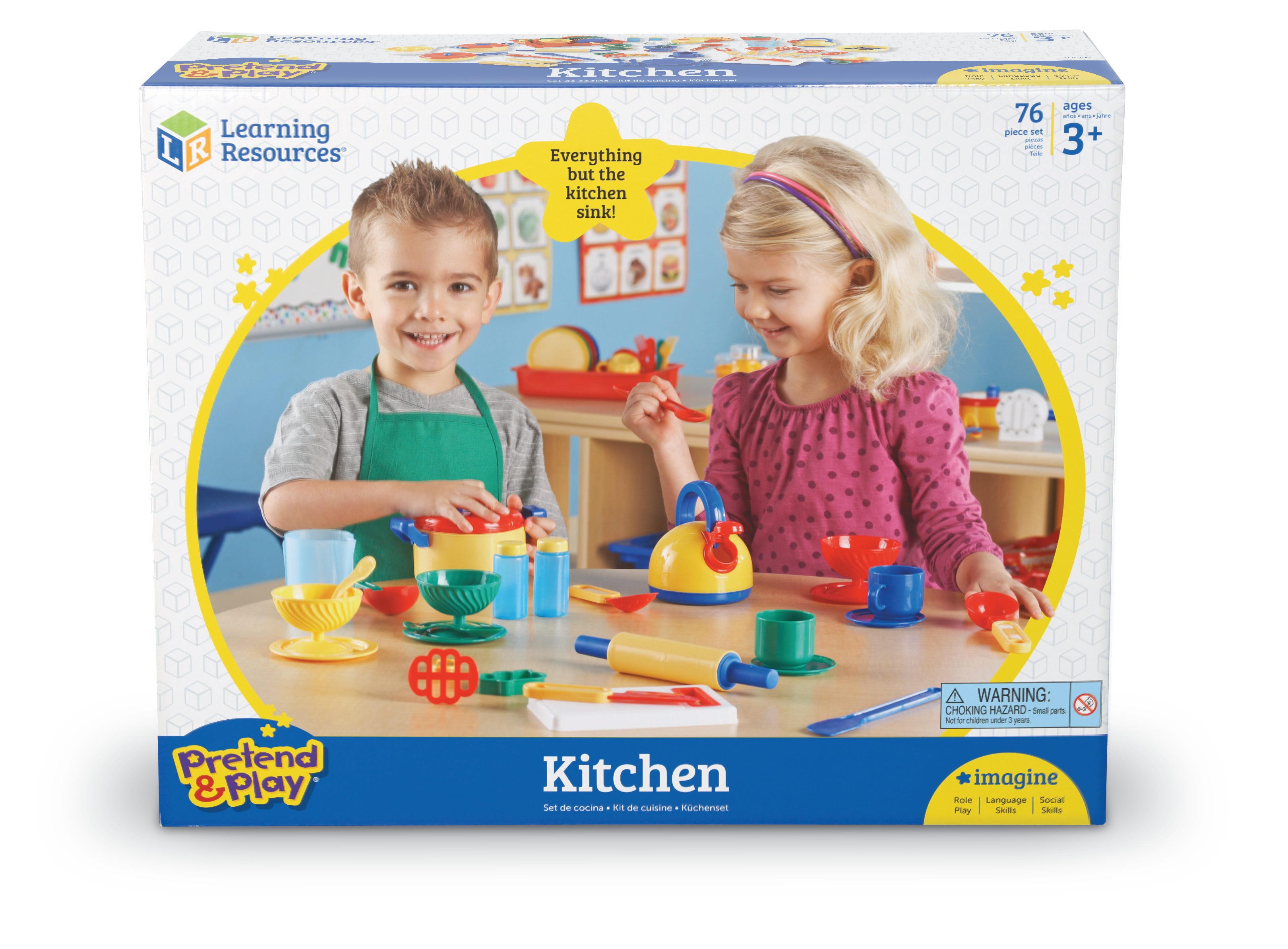 Pretend & Play® Great Value Kitchen Set, Pretend & Play® Great Value Kitchen Set,pretend play kitchen toys,kitchen toys,pretend play household,children's imaginative play idea, Pretend & Play® Great Value Kitchen Set,Get ready for hours of cooking fun with the Pretend & Play® Great Value Kitchen Set! This incredible assortment is perfect for little aspiring chefs who love to play in the kitchen. Featuring a vibrant array of pots, pans, cups, bowls, dishes, utensils, and more, this super-sized set includes e