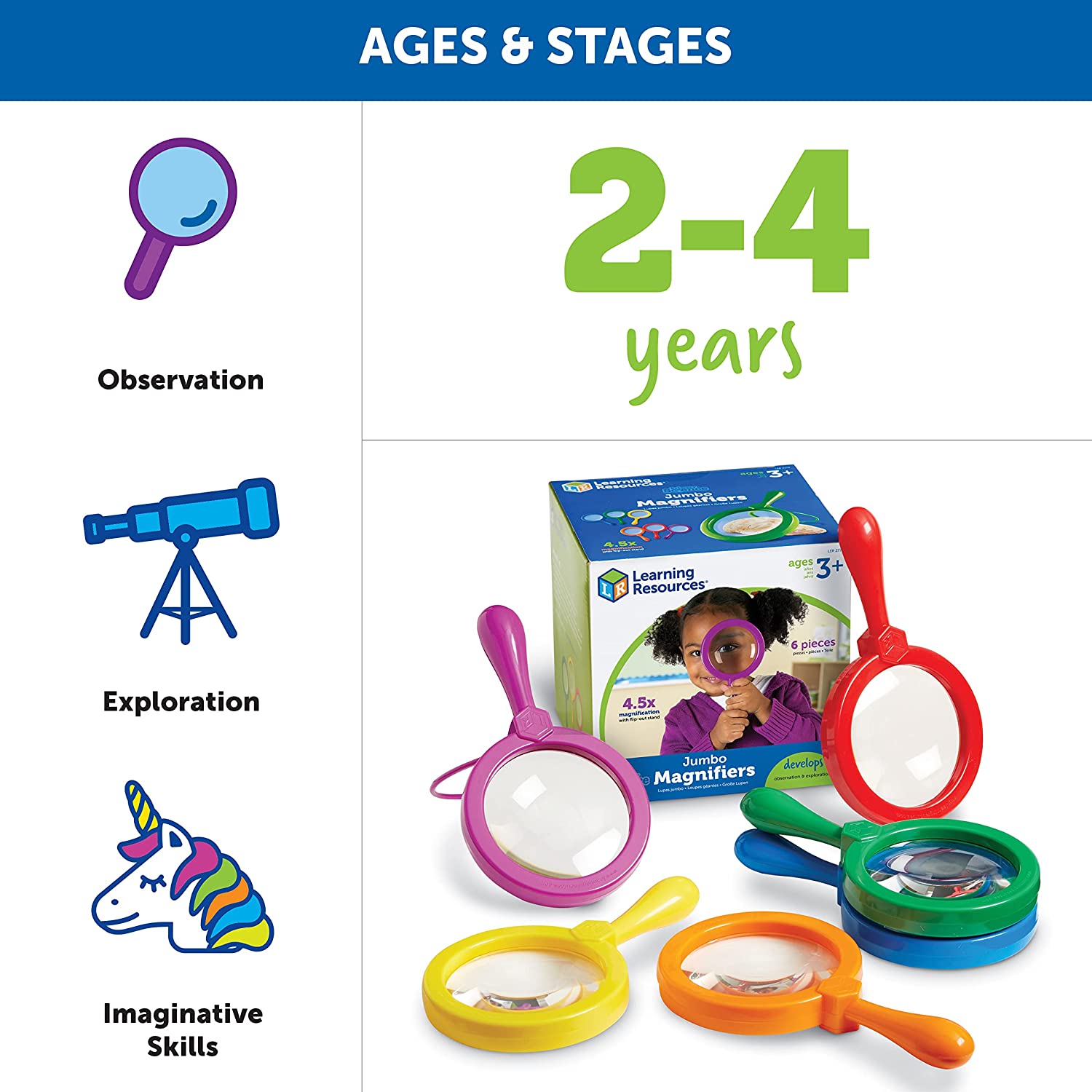 Primary Science Jumbo Magnifiers Set of 6, Primary Science Jumbo Magnifiers Set of 6,Jumbo Magnifiers set of 6,Learning Resources Jumbo Magnifiers Set of 6,childrens Jumbo Magnifiers, Primary Science Jumbo Magnifiers Set of 6,Give your children hours of garden exploration with these colourful and durable Primary Science Jumbo Magnifiers Set of 6. The Primary Science Jumbo Magnifiers Set of 6 are Extra-large jumbo magnifiers, perfect for small hands The Primary Science Jumbo Magnifiers Set of 6 are perfect f