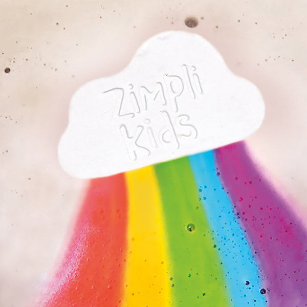 Rainbow Cloud Baff Bomb, Rainbow Cloud Baff Bomb,sensory bath bombs,sensory bath toys,Zimpli Kids Rainbow Cloud Baff Bomb, Rainbow Cloud Baff Bomb,Rainbow Cloud Baff Bomb – A Magical, Colourful Bath Adventure Turn bath time into a dazzling spectacle with the Rainbow Cloud Baff Bomb! This enchanting bath bomb creates a fizzing, bubbling rainbow effect as soon as it hits the water, transforming your bath into a swirl of vibrant colours. Perfect for sparkingRainbow Cloud Baff Bomb – A Magical, Colourful Bath A