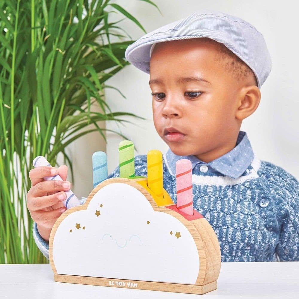 Rainbow Cloud Pop, Rainbow Cloud Pop,Le Van Toys wooden toys,Le Van toys discount code,Le van toys UK,Le van toys sensory toys, Rainbow Cloud Pop,Pop! Rainbow Cloud Pop – A Delightful Wooden Toy for Endless Fun Introduce your little one to the joy of play with the Pop! Rainbow Cloud Pop, a beautifully crafted wooden toy designed to engage and entertain curious minds. Shaped like a whimsical cloud, this spring-loaded creation features five vibrant rainbow pop-up ,RainbowPop! Rainbow Cloud Pop – A Delightful 