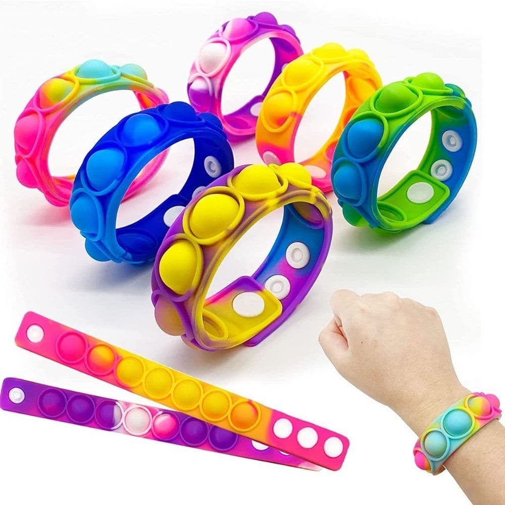 Rainbow Fidget Wristband, Rainbow Fidget Wristband,Fidget Bubble Popper,bubble popping toy,fidget toy bubble popping popper,fidget toys, Rainbow Fidget Wristband,Introducing the Rainbow Fidget Wristband, the ultimate sensory tool that will keep you entertained and relaxed for hours on end. If you've ever found joy in popping bubble wrap, then this is the perfect gadget for you. This wristband is designed to divert a busy mind, providing a therapeutic experience that helps relie,Rainbow Fidget WristbandIntro