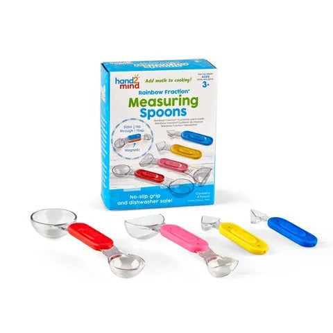 Rainbow Fraction Measuring Spoons, Rainbow Fraction Measuring Spoons, EYFS Measuring resources, classroom measuring resources, Rainbow Fraction Measuring Spoons,The Rainbow Fraction Measuring Spoons are a delightful and educational set designed to make learning about measurements and fractions fun and interactive. These spoons are an ideal tool for children to understand volume, capacity, and fractions, especially when engaged in cooking activities or playful learning. They ar,Rainbow FractionThe Rainbow Fr