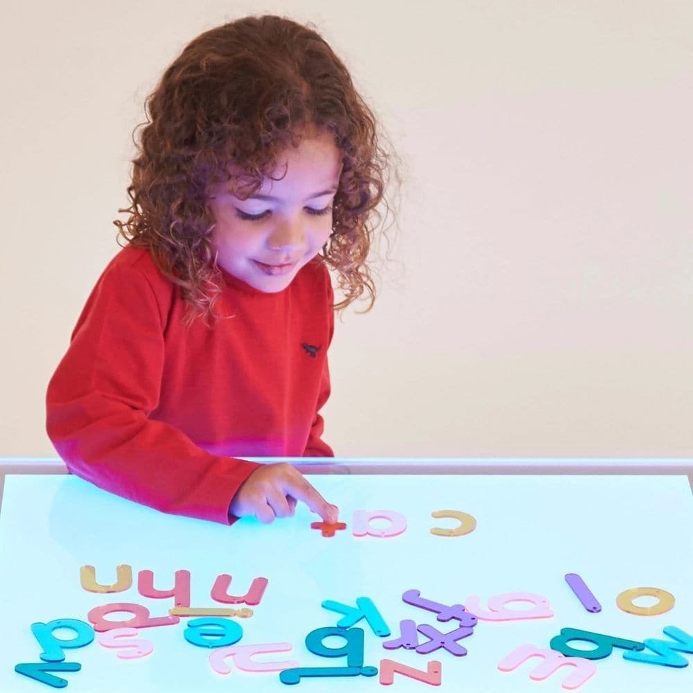 Rainbow Letters Pack of 26, Rainbow Letters Pack of 26,light box sensory resources,classroom numeracy resources,early years literacy resources, Rainbow Letters Pack of 26,The TickiT® Rainbow Letters set is a vibrant and engaging resource designed to support early literacy development. Crafted from colourful clear acrylic, these tactile letters captivate children’s attention, making learning the alphabet and recognising letters a fun and interactive experience. Each letter is designedThe TickiT® Rainbow Lett