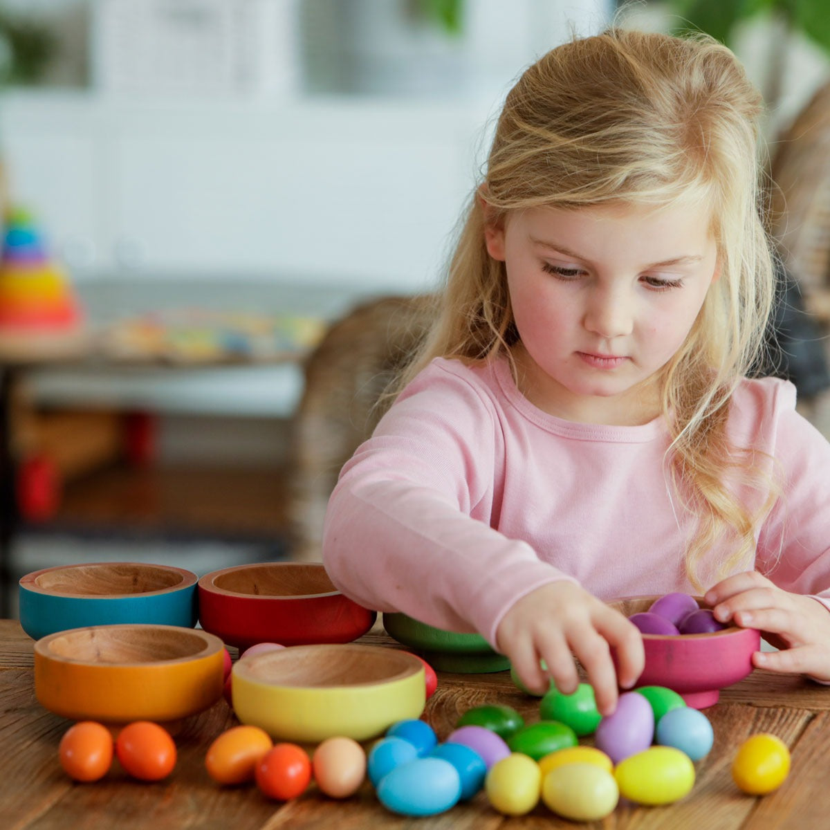 Rainbow Nests, Rainbow Nests,Freckled Frog Rainbow Nests,Wooden rainbow resources,wooden rainbow nests,, Rainbow Nests,The Rainbow Nests are a brilliant resource for sorting, matching and colour recognition made slightly more challenging by having many shades of each colour. A great tool for open-ended play, you can also set up more guided experiences that involve colour naming, sorting and even simple counting, all while you practice ,Rainbow NestsThe Rainbow Nests are a brilliant resource for sorting, mat