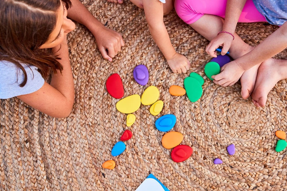 Rainbow Pebbles® Classroom Set, Rainbow Pebbles® Classroom Set,ShopEDEX,Edex education rainbow pebbles,rainbow pebbles classroom set, Rainbow Pebbles® Classroom Set,The edx education® Rainbow Pebbles® Classroom Set is fantastic for children to play, learn and get creative! These safe, smooth and tactile pebbles will spark your child's curiosity and encourage them to use their imagination to develop unique and interesting ways to incorporate them into play. Their odd shape makesThe edx education® Rainbow Peb