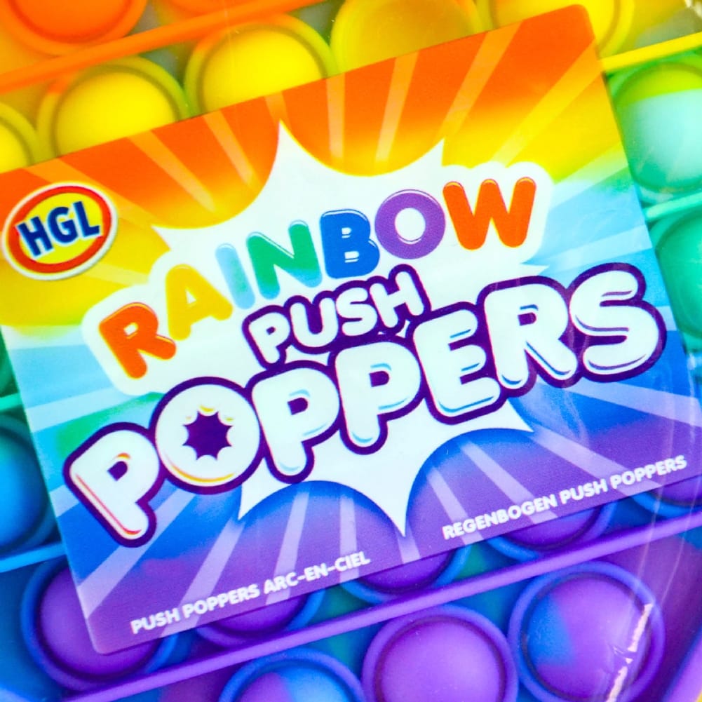 Rainbow Push Popper Fidget Toy, Rainbow Push Popper Fidget Toy,Push Popper,Push Popper toys.Fidget toys, Rainbow Push Popper Fidget Toy,Rainbow Push Poppers – The Latest Fidgeting Craze! Discover the Rainbow Push Poppers, the latest TikTok-inspired sensation! Everyone loves the satisfying feel of popping bubble wrap, and these vibrant Pop It bubble toys offer that same pleasure. Simply pop and push the rainbow-coloured poppers to your heart’s content.Rainbow Push Poppers – The Latest Fidgeting Craze! Discov