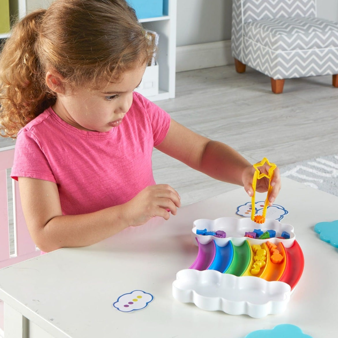 Rainbow Sorting Set, Rainbow Sorting Set,numeracy resources,school numeracy resources,school classroom resources, Rainbow Sorting Set,Rainbow Sorting Set Introduce your child to the exciting world of colours, shapes, and early maths with the vibrant Rainbow Sorting Set! This engaging preschool learning toy is designed to teach sorting, patterning, and early addition skills through a fun, hands-on activity. The set features 30 colourful counters in si,Rainbow Sorting SetRainbow Sorting Set Introduce your chi