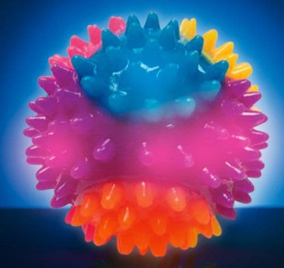 Rainbow Spikey Ball Light Up, Rainbow Spikey Ball Light Up,spikey rainbow ball,flashing bobble ball,rainbow light up ball, Rainbow Spikey Ball Light Up,The Rainbow Spikey Ball Light Up is one colourful stress ball with a spikey texture to match! This rubbery, spiked-out, light-up ball is great for relieving your stress and for adding colour to your sensory collection, while at the same time the spikes will hit all the relaxing pressure points when you grab and squeeze,Rainbow Spikey Ball LightThe Rainbow Sp