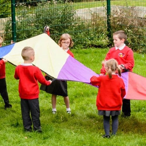 Rainbow Wave Parachute, Rainbow Wave Parachute,Sensory parachute,childrens parachute games,special needs parachute game, Rainbow Wave Parachute,Rainbow Wave Parachute – Fun and Fitness for Group Play The Rainbow Wave Parachute is a vibrant and engaging resource designed to inspire teamwork, physical activity, and imaginative play. Perfect for group participation, this brightly coloured parachute accommodates up to 30 children of all ages and abilities, makingRainbow Wave Parachute – Fun and Fitness for Grou