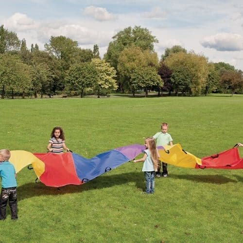 Rainbow Wave Parachute, Rainbow Wave Parachute,Sensory parachute,childrens parachute games,special needs parachute game, Rainbow Wave Parachute,Rainbow Wave Parachute – Fun and Fitness for Group Play The Rainbow Wave Parachute is a vibrant and engaging resource designed to inspire teamwork, physical activity, and imaginative play. Perfect for group participation, this brightly coloured parachute accommodates up to 30 children of all ages and abilities, makingRainbow Wave Parachute – Fun and Fitness for Grou