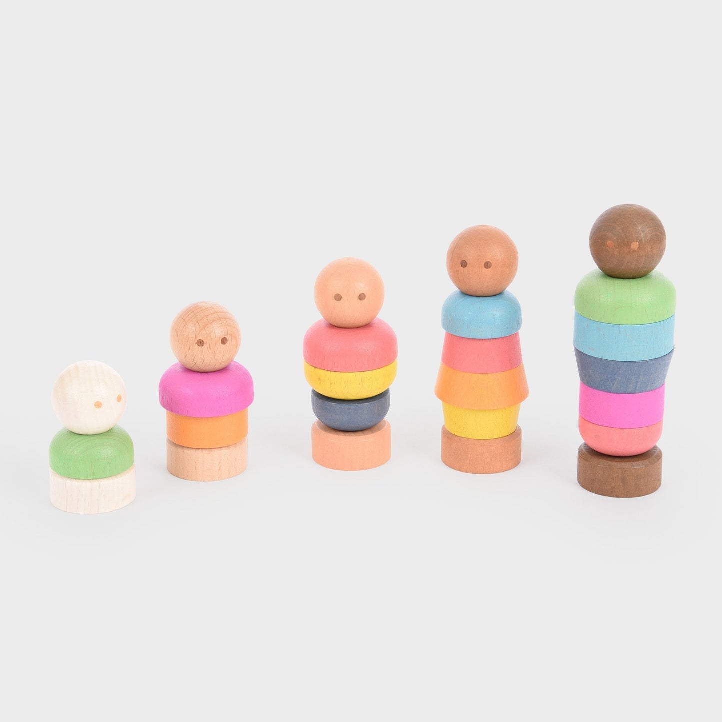 Rainbow Wooden Community People, Rainbow Wooden Community People,TickIT Rainbow Wooden Community People,Rainbow Wooden Community People 5 PACK, Rainbow Wooden Community People,The TickiT® Rainbow Wooden Community People set is a versatile resource for engaging small world play. These beautifully crafted figures are made from smooth, solid beechwood and come in five diverse skin tones, encouraging children to explore themes of diversity,The TickiT® Rainbow Wooden Community People set is a versatile resource 