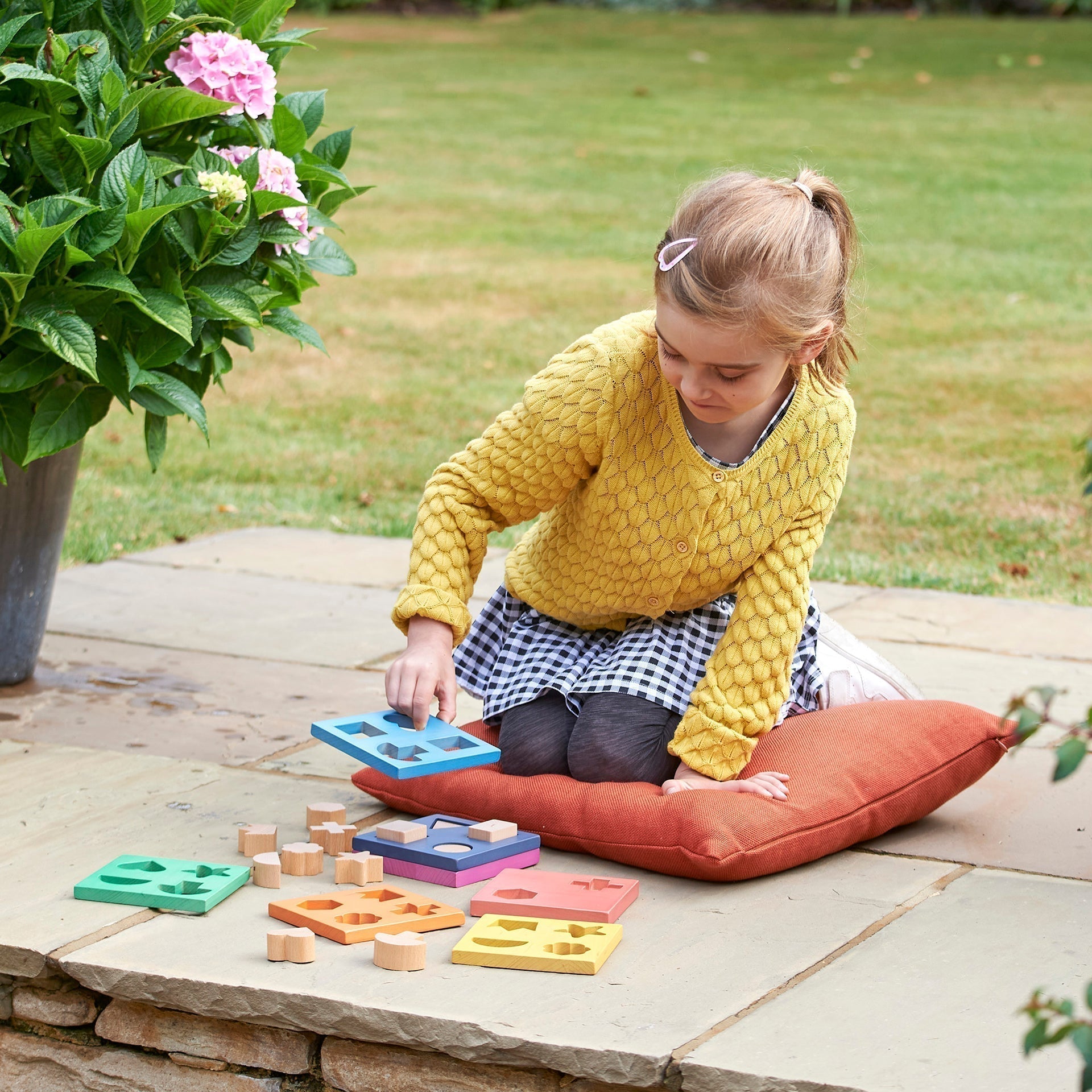 Rainbow Wooden Shape Stacker, Rainbow Wooden Shape Stacker,TickIT Rainbow Wooden Shape Stacker,Rainbow Wooden Shape Stacker, Rainbow Wooden Shape Stacker,Our TickiT® Rainbow Wooden Shape Stacker is a colourful and fun puzzle to help your child with shape recognition and problem solving skills. Made from beautiful smooth solid beechwood with a natural woodgrain finish in the 7 different colours of the rainbow. The 12Our TickiT® Rainbow Wooden Shape Stacker is a colourful and fun puzzle to help your child wit