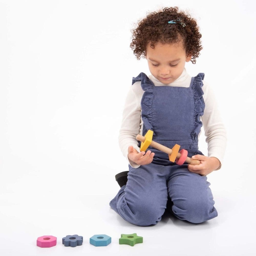 Rainbow Wooden Shape Twister, Rainbow Wooden Shape Twister,Fine motor skills resources,fine motor skills toys,fine motor skills toys resources,classroom resources fine motor skills, Rainbow Wooden Shape Twister,Introducing the TickiT® Rainbow Wooden Shape Twister—an engaging and beautifully crafted educational toy designed to captivate young minds while supporting foundational learning skills. Made from smooth, solid beechwood with a natural woodgrain finish, this shape twister is inspired by the seven colo