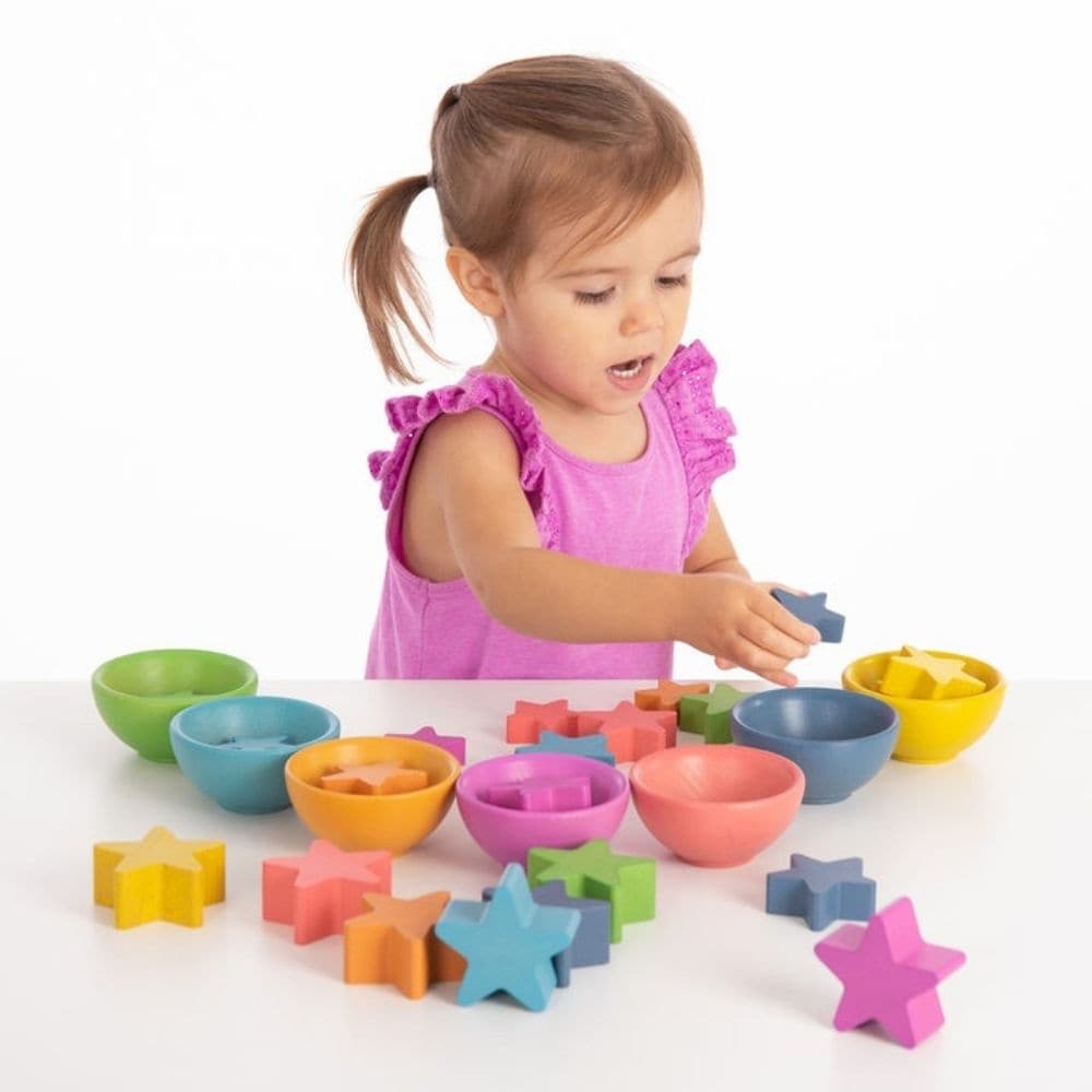 Rainbow Wooden Stars, Rainbow Wooden Stars, Rainbow wooden toys,rainbow wooden resources,traditional wooden toys,children s wooden toys,durable wooden toys,educational wooden toys, Rainbow Wooden Stars,The TickiT® Rainbow Wooden Stars set is a delightful, versatile learning tool designed to inspire creativity and exploration in young children. Made from smooth, solid beechwood, each star in this set is finished to highlight the natural woodgrain, with vibrant rainbow colours adding a playful touch. With a v