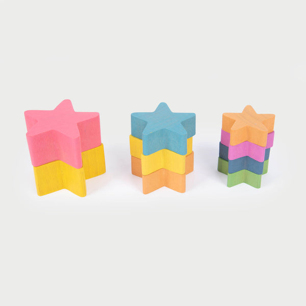 Rainbow Wooden Stars, Rainbow Wooden Stars, Rainbow wooden toys,rainbow wooden resources,traditional wooden toys,children s wooden toys,durable wooden toys,educational wooden toys, Rainbow Wooden Stars,The TickiT® Rainbow Wooden Stars set is a delightful, versatile learning tool designed to inspire creativity and exploration in young children. Made from smooth, solid beechwood, each star in this set is finished to highlight the natural woodgrain, with vibrant rainbow colours adding a playful touch. With a v