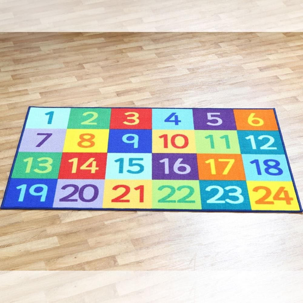 Rainbow™ 1-24 Numbers Carpet, Rainbow™ 1-24 Numbers Carpet, 1-24 Numbers Carpet, Numbers learning rug,1-24 numbers rug, Rainbow™ 1-24 Numbers Carpet,The Rainbow™ 1-24 Numbers Carpet is a brightly coloured, 1 to 100 number carpet which is great for basic group numeracy skills. The Rainbow™ 1-24 Numbers Carpet is a great resource for interaction and play. The 1- 24 Numbers carpet is a colourful and stylish resource and will bring learning to your setting in a funThe Rainbow™ 1-24 Numbers Carpet is a brightly 