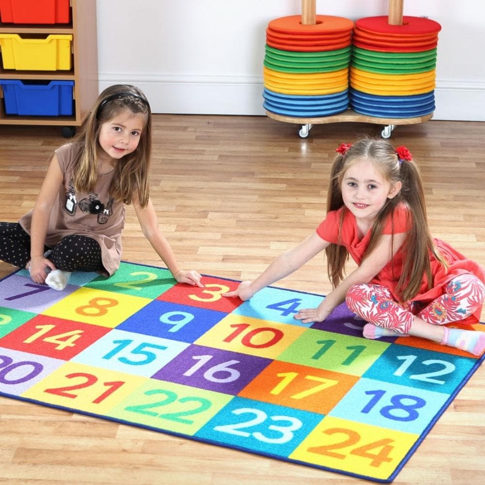 Rainbow™ 1-24 Numbers Carpet, Rainbow™ 1-24 Numbers Carpet, 1-24 Numbers Carpet, Numbers learning rug,1-24 numbers rug, Rainbow™ 1-24 Numbers Carpet,The Rainbow™ 1-24 Numbers Carpet is a brightly coloured, 1 to 100 number carpet which is great for basic group numeracy skills. The Rainbow™ 1-24 Numbers Carpet is a great resource for interaction and play. The 1- 24 Numbers carpet is a colourful and stylish resource and will bring learning to your setting in a funThe Rainbow™ 1-24 Numbers Carpet is a brightly 