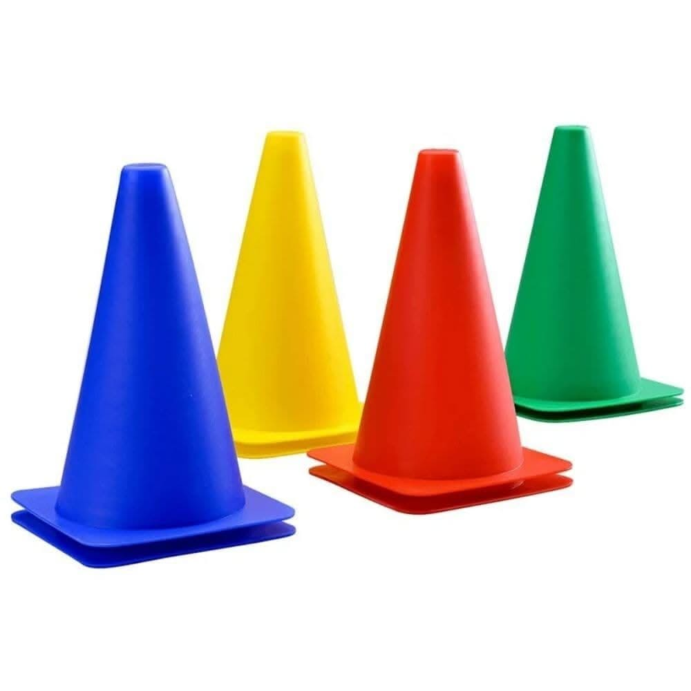 Road Cones Pack of 4, Road Cones Pack of 4,School traffic signs,pretend play traffic signs,early years trikes,childrens trikes,baby trikes,toddler trikes, Road Cones Pack of 4,Introducing the Gowi Toys Safety Cones - a set of 4 colourful and lightweight road cones that are perfect for playtime, P.E. classes, and teaching little ones about road safety. These cones come in vibrant blue, yellow, red, and green, adding a fun element to any activity.Designed with safety in mind, these cones are e,RoadIntroducing