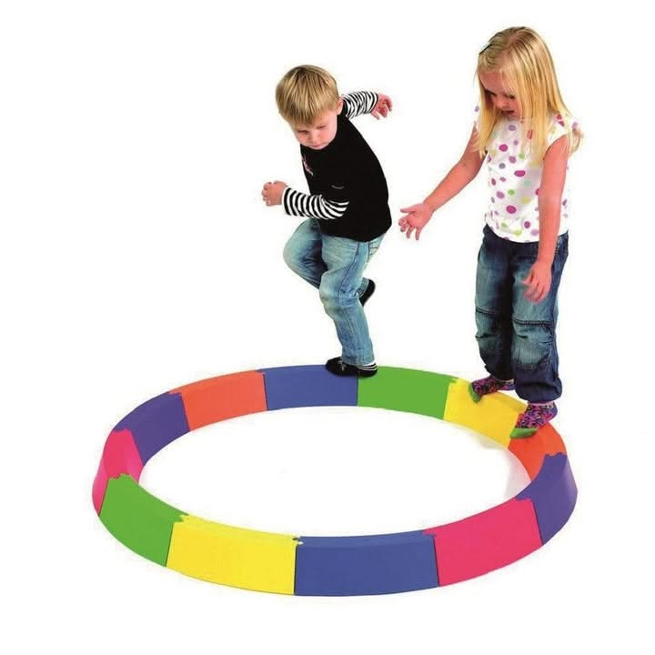 Round Balance Path, Round Balance Path,Round Balance Beam,Children;s balance beam,Children's balance path, Round Balance Path,Introduce your children to a world of balance and coordination with the Round Balance Beam, a vibrant and versatile set of 12 detachable walkway pieces. These pieces can be assembled into a colourful, circular balance path, providing children with a delightful and engaging way to hone their balance and coordination ski,RoundIntroduce your children to a world of balance and coordinati