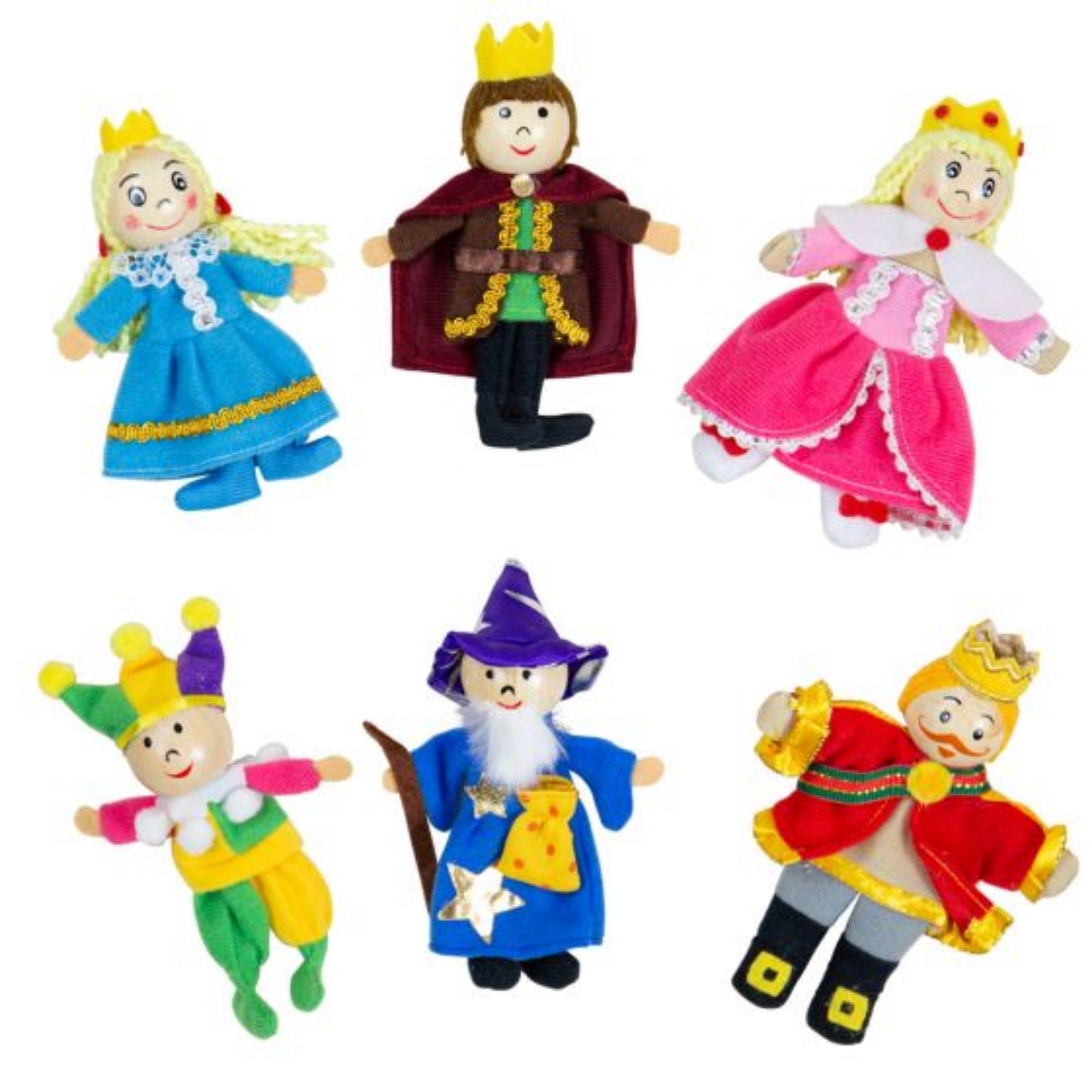 Royalty Finger Puppets, Royalty Finger Puppets,Bigjigs Finger Puppet Theatre,Finger puppet stage,classroom puppet show,Special needs puppets,special needs puppet shows, Royalty Finger Puppets,Royalty Finger Puppets Bring stories of kings, queens, and magical lands to life with the Royalty Finger Puppets. Perfectly sized for little hands, this delightful set sparks imaginative play and encourages storytelling, making it a must-have for children and educators alike. Royalty Finger Puppets Features Royal CastR