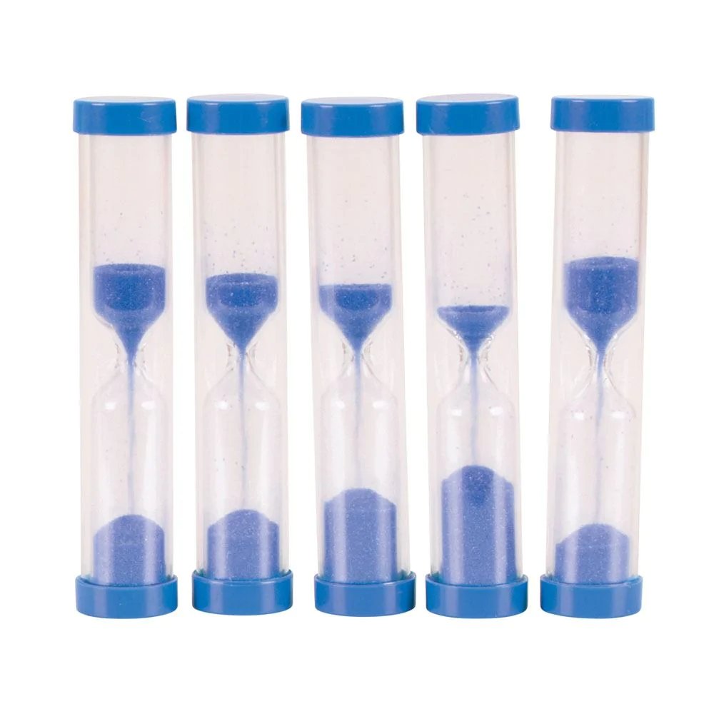 Sand timer mini 5 minutes Pack of 5, Sand timer mini 5 minutes,5 minute mini sand timers,mini sand timers 5 minutes,special needs 5 minutes,mini sand timers, Sand timer mini 5 minutes Pack of 5,Mini 5-Minute Sand Timer Pack of 5 Enhance time awareness and responsibility with this pack of five 5-minute mini sand timers, essential for any classroom or learning environment. These timers offer children a practical, visual way to grasp the concept of time, replacing stop clocks with a more hands-on approach. Eac