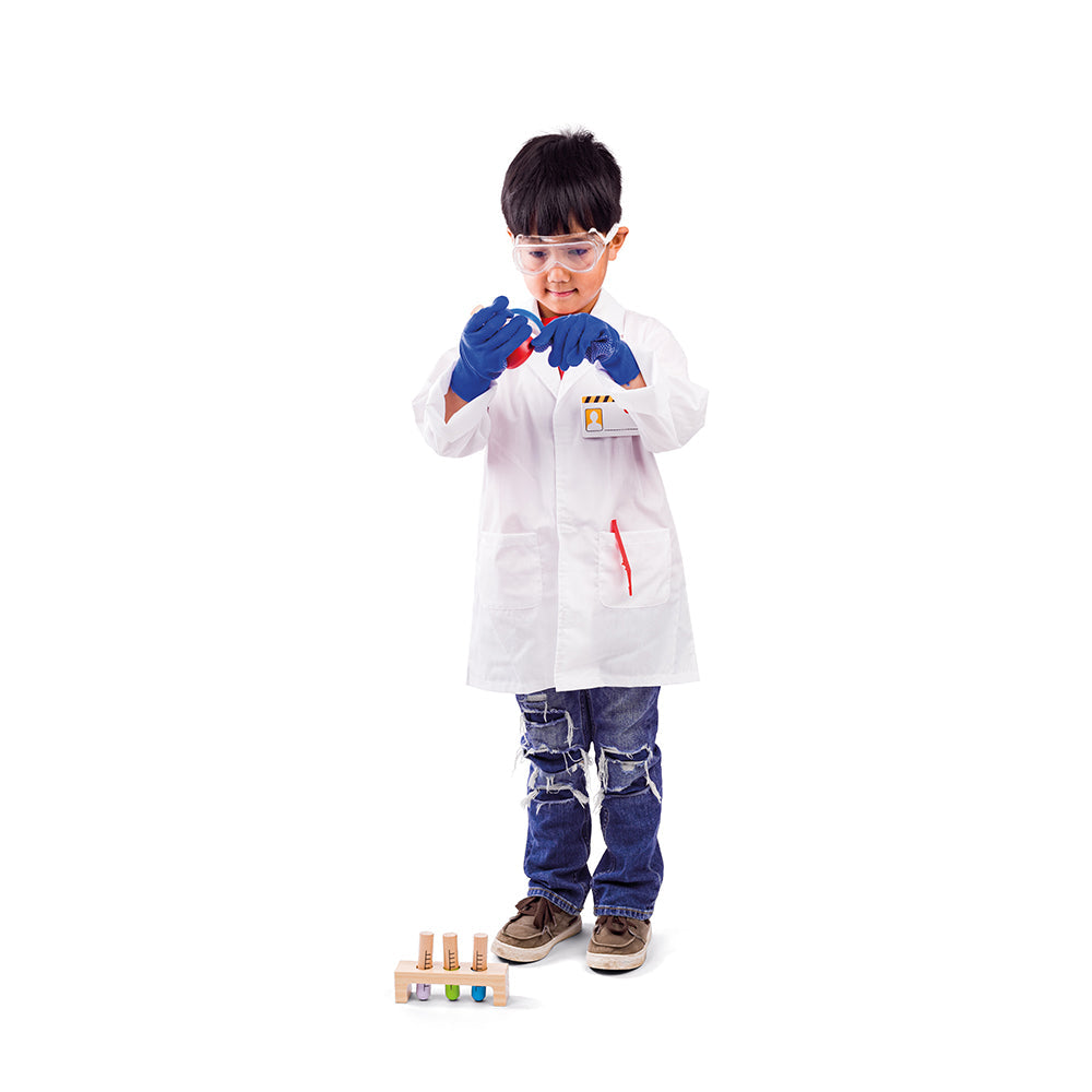 Scientist Dress Up, Scientist Dress Up,fancy dress costumes,children's dress up,children's dress up clothes, Scientist Dress Up,What concoction will be made in the science lab today? Mini scientists can make exciting new discoveries with this fantastic Scientist Kids Fancy Dress Costume. This children’s dressing up clothes set comes with a white lab coat, magnifying glass, ID badge, safety goggles, wooden test tubes in a holder and red tweezers,Scientist Dress UpWhat concoction will be made in the science l