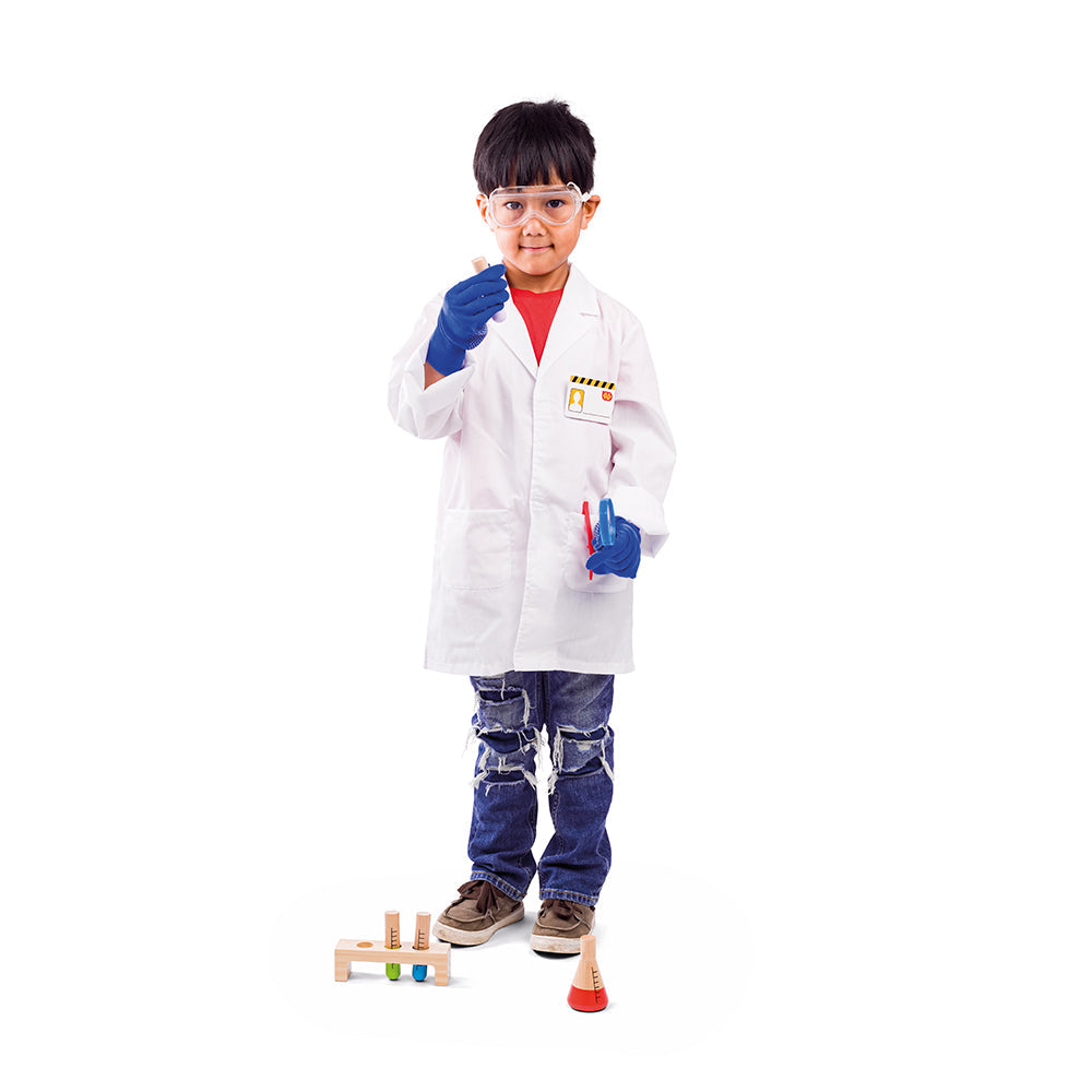 Scientist Dress Up, Scientist Dress Up,fancy dress costumes,children's dress up,children's dress up clothes, Scientist Dress Up,What concoction will be made in the science lab today? Mini scientists can make exciting new discoveries with this fantastic Scientist Kids Fancy Dress Costume. This children’s dressing up clothes set comes with a white lab coat, magnifying glass, ID badge, safety goggles, wooden test tubes in a holder and red tweezers,Scientist Dress UpWhat concoction will be made in the science l