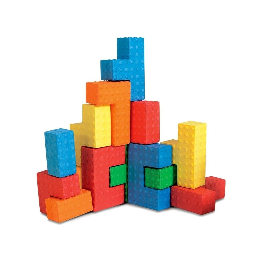 Sensory Puzzle Blocks Pack of 18, Sensory Puzzle Blocks Pack of 18,Edushape Sensory Blocks,sensory puzzle blocks,edushapre sensory puzzle blocks,sensory bricks, Sensory Puzzle Blocks Pack of 18,The Sensory Puzzle Blocks Pack of 18 is the perfect educational toy for children of all ages. These brightly coloured Edu-foam blocks come in a variety of shapes, including C, T, L, and zig-zag structures, which teach children about balance in construction. The textured surfaces of the blocks are perfect for small ha