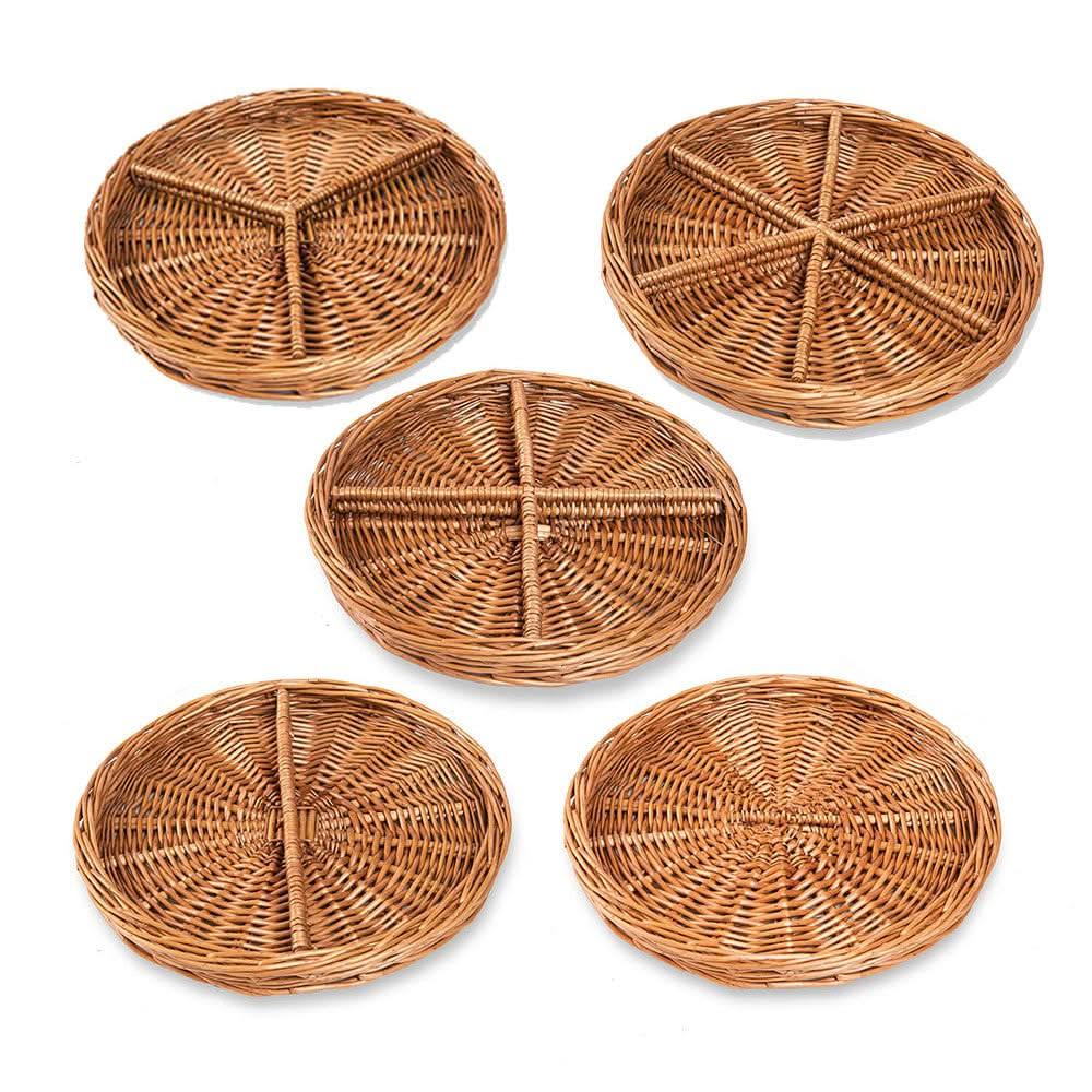 Set Of 5 Fraction Baskets, Set Of 5 Fraction Baskets,Set of 5 sorting baskets,sorting games,natural play resources, Set Of 5 Fraction Baskets,Introduce your children to the fascinating world of fractions with our elegant set of 5 wicker baskets, meticulously designed to help young minds grasp the basic concept of fractions. Each basket represents a different fraction, making learning more interactive, engaging, and comprehensible. Features of Set Of 5 Fracti,SetIntroduce your children to the fascinating wor