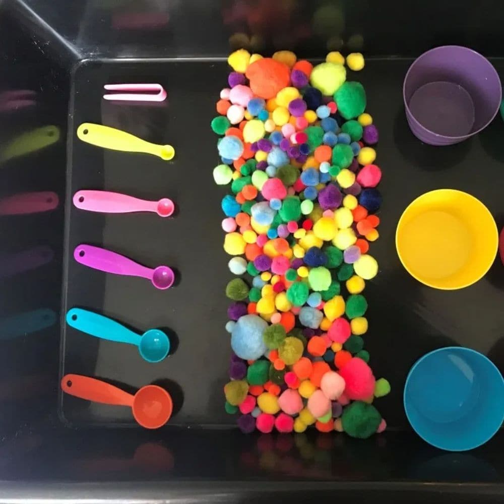 Set of Colourful Plastic Measuring Spoons, Set of Colourful Plastic Measuring Spoons.,Messy play resources,exploration play ideas,fine motor skills resources, Set of Colourful Plastic Measuring Spoons,The Set of Colourful Plastic Measuring Spoons is a must-have for any parent or educator looking to encourage creativity and skill development in children. Made from durable, non-toxic plastic, these measuring spoons are not only safe for little hands but also come in a vibrant array of colors that are sure to 