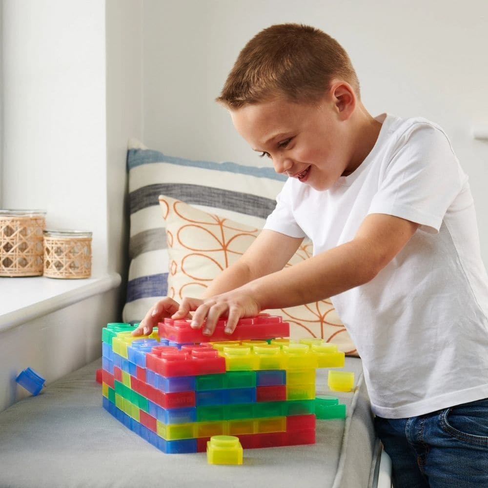 SiliShapes Soft Bricks Pk24, SiliShapes Soft Bricks Pk24,TickiT SiliShapes Soft Bricks,early years resources,childrens building bricks,light box resources,sensory building block bricks, SiliShapes Soft Bricks Pk24,The TickiT® SiliShapes Soft Bricks are thoughtfully designed to provide toddlers and young children with their first experience of building and stacking. Made from soft, flexible, see-through silicone, these bricks offer a unique sensory experience while remaining safe, durable, and easy for littl