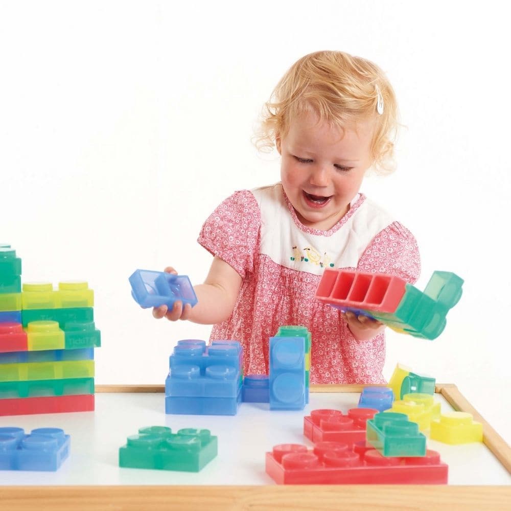 SiliShapes Soft Bricks Pk24, SiliShapes Soft Bricks Pk24,TickiT SiliShapes Soft Bricks,early years resources,childrens building bricks,light box resources,sensory building block bricks, SiliShapes Soft Bricks Pk24,The TickiT® SiliShapes Soft Bricks are thoughtfully designed to provide toddlers and young children with their first experience of building and stacking. Made from soft, flexible, see-through silicone, these bricks offer a unique sensory experience while remaining safe, durable, and easy for littl