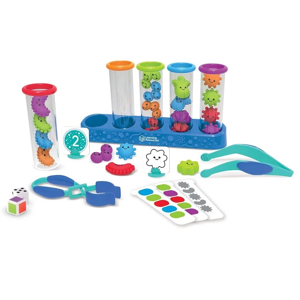 Silly Science Fine Motor Set, Silly Science Fine Motor Set,Fine motor skills resources,Silly Science Fine Motor Set.Learning Resources Fine Motor Skills, Silly Science Fine Motor Set,When children sort the colourful germs in this fun science-themed STEM toy for kids, little ones explore the building blocks of early science skills.The Silly Science Fine Motor Set are ideal for fine motor skills activities in the classroom or at home, children use fun, child-friendly lab equipment to sort germs intoWhen child