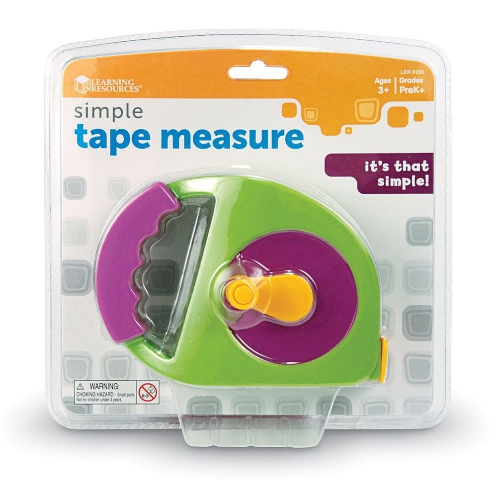 Simple Tape Measure, Simple Tape Measure,Learning Resources Simple Tape Measure,Learning Resources, Simple Tape Measure,The Simple Tape Measure is a versatile tool that is perfect for little explorers and doers. Designed with children in mind, this manual-wind tape measure is the perfect size for small hands to operate.With its appealing and contemporary design, this tape measure is sure to capture the attention and imagination of child,SimpleThe Simple Tape Measure is a versatile tool that is perfect for l