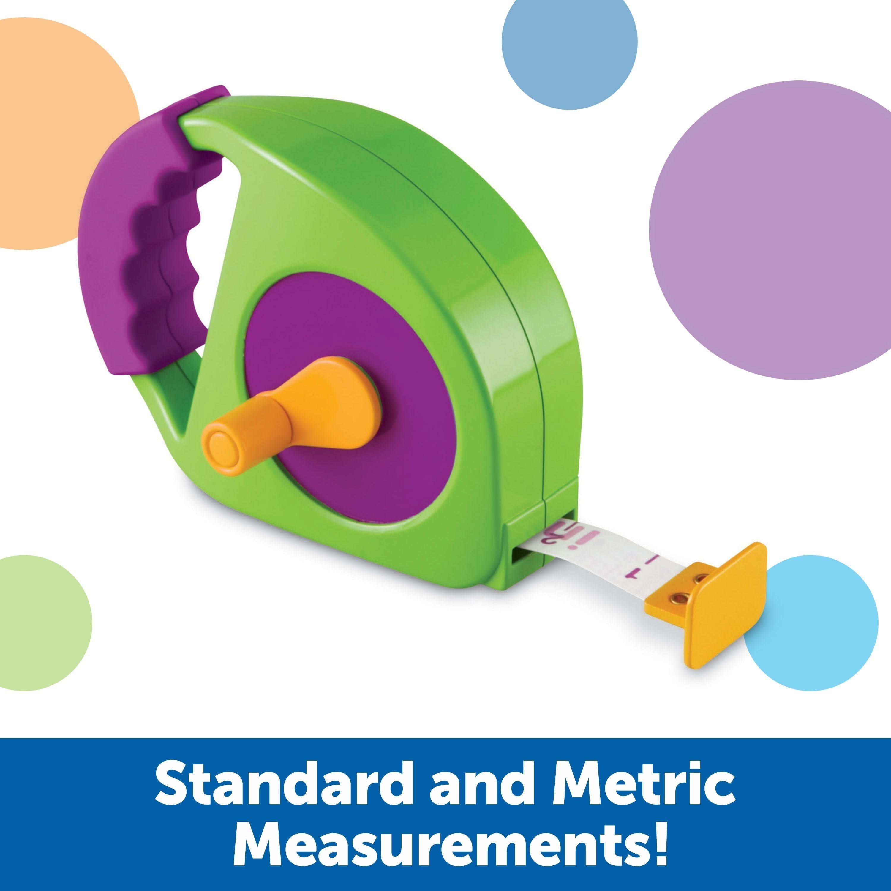 Simple Tape Measure, Simple Tape Measure,Learning Resources Simple Tape Measure,Learning Resources, Simple Tape Measure,The Simple Tape Measure is a versatile tool that is perfect for little explorers and doers. Designed with children in mind, this manual-wind tape measure is the perfect size for small hands to operate.With its appealing and contemporary design, this tape measure is sure to capture the attention and imagination of child,SimpleThe Simple Tape Measure is a versatile tool that is perfect for l