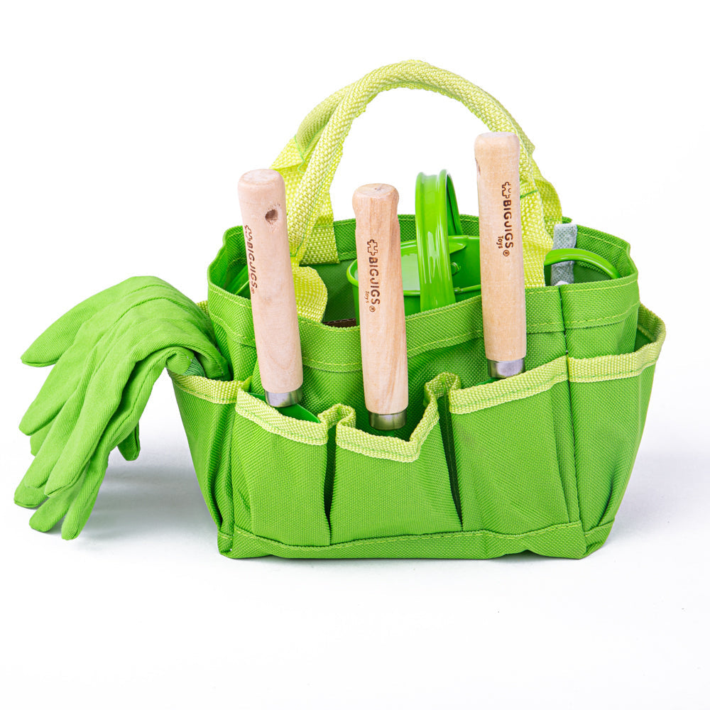 Small Tote Bag with Tools, Small Tote Bag with Tools, | Kids Gardening Tools | Bigjigs Toys | Garden toys | wooden garden toys, Small Tote Bag with Tools,The Bigjigs Toys Small Tote Bag with Children’s Garden Tools has everything little gardeners need, including a watering can with a fixed spout, elasticated gardening gloves, a hand spade, trowel and rake. The tote bag even has a pretty red ladybird accent. Our children’s gardening set is the perfect place to keep all t,Small Tote Bag with ToolsThe Bigjigs 