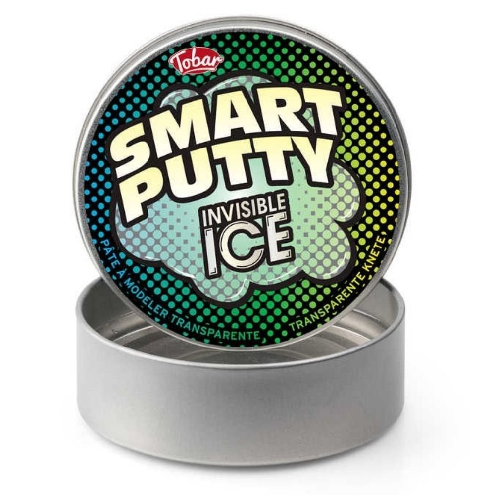 Smart Putty Invisible Ice, Smart Putty Invisible Ice,Smart Putty, Smart sensory putty,Sensory putty toys,thinking putty,putty toys,special needs toys,sensory toys,calming putty, Smart Putty Invisible Ice,The Smart Putty Invisible Ice is a must-have for anyone who enjoys a unique tactile experience. This tin of putty offers endless possibilities for play, allowing you to mold, stretch, bounce, and even watch it melt before your eyes.The standout feature of this pliable putty is its clear, almost ice-like app