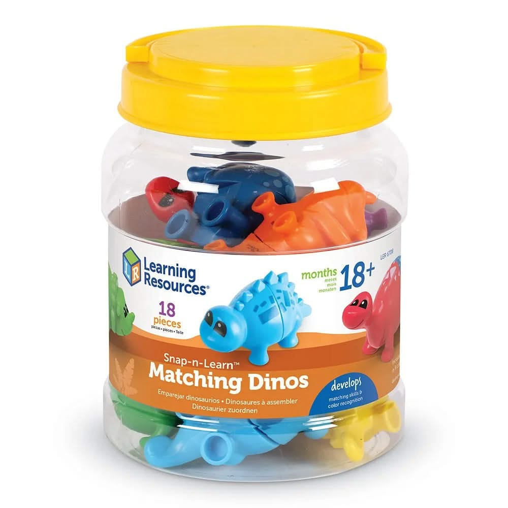 Snap-n-Learn Matching Dinos, Snap-n-Learn Matching Dinos,Math's resources.Learning resources,maths resources,learning resources, Snap-n-Learn Matching Dinos – A Fun & Educational Early Learning Toy! Introduce little learners to colour and shape matching, fine motor development, and imaginative play with the Snap-n-Learn Matching Dinos! The Snap-n-Learn Matching Dinos are designed for toddlers and preschoolers, this interactive two-piece dinosaur set offers hands-on learning fun, making it an ideal education