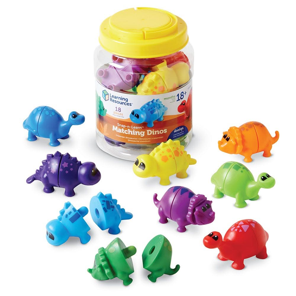 Snap-n-Learn Matching Dinos, Snap-n-Learn Matching Dinos,Math's resources.Learning resources,maths resources,learning resources, Snap-n-Learn Matching Dinos – A Fun & Educational Early Learning Toy! Introduce little learners to colour and shape matching, fine motor development, and imaginative play with the Snap-n-Learn Matching Dinos! The Snap-n-Learn Matching Dinos are designed for toddlers and preschoolers, this interactive two-piece dinosaur set offers hands-on learning fun, making it an ideal education