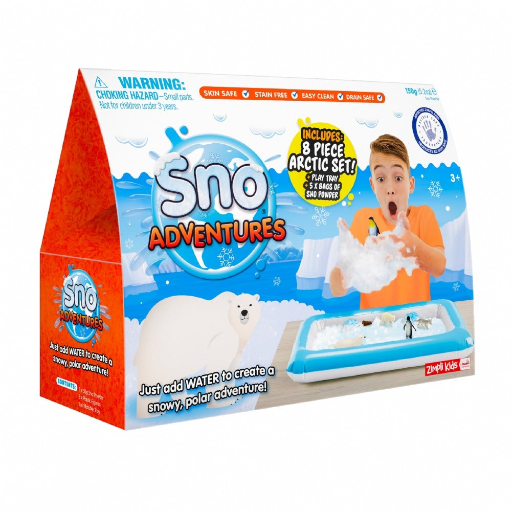 Sno Adventure Arctic Pack, Sno Adventure Arctic Pack,Gelliplay,Gellibaff,Sno Adventure Arctic Pack, Sno Adventure Arctic Pack,Let it snow! Let it snow! Let it snow right in your home with this Kids Gelli Slime Snow Adventures Arctic Pack Gift Set. Simply dump the snow into the inflatable tray and add water. Watch the snow fluff up and come to life, then let the kids play with the fun arctic snow animals. Your kids can chase the polar bears wi,SnoLet it snow! Let it snow! Let it snow right in your home with 