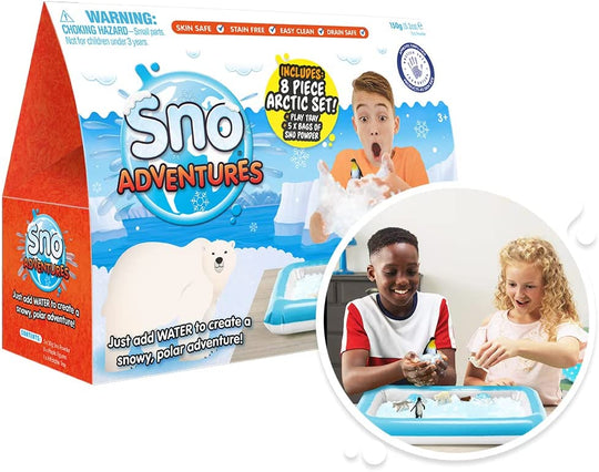 Sno Adventure Arctic Pack, Sno Adventure Arctic Pack,Gelliplay,Gellibaff,Sno Adventure Arctic Pack, Sno Adventure Arctic Pack,Let it snow! Let it snow! Let it snow right in your home with this Kids Gelli Slime Snow Adventures Arctic Pack Gift Set. Simply dump the snow into the inflatable tray and add water. Watch the snow fluff up and come to life, then let the kids play with the fun arctic snow animals. Your kids can chase the polar bears wi,Sno Adventure Arctic PackLet it snow! Let it snow! Let it snow ri