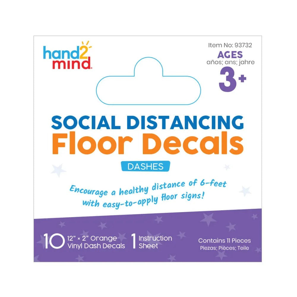 Social Distancing Floor Decals -Dashes, Social Distancing Floor Decals -Dashes,Social distancing school resources,social distancing resources for classrooms, Social Distancing Floor Decals -Dashes,These vibrant decals will add a clear marking wherever people need to stand apart. Made from durable, washable vinyl material, Floor Decals can be used indoors or outdoors on several surfaces including concrete, tile, and even loop pile carpets. Use them to direct foot traffic in busy zones and as a visualThese vi