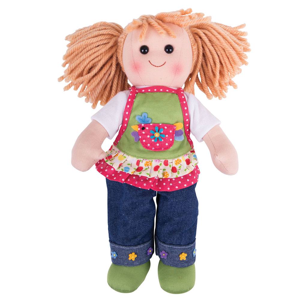 Sophia Doll - Medium, Sophia Doll - Medium,Bigjigs Sophia Doll,Bigigs childrens dolls, Sophia Doll - Medium,Introducing Sophia, the lovable and huggable ragdoll that is eagerly awaiting to be cherished and embraced by her new best friend. With her adorable denim jeans and apron set, embellished with a charming polka dot hem, Sophia is simply irresistible. Her sweet smile radiates warmth and is bound to captivate your little ,SophiaIntroducing Sophia, the lovable and huggable ragdoll that is eagerly awaiting