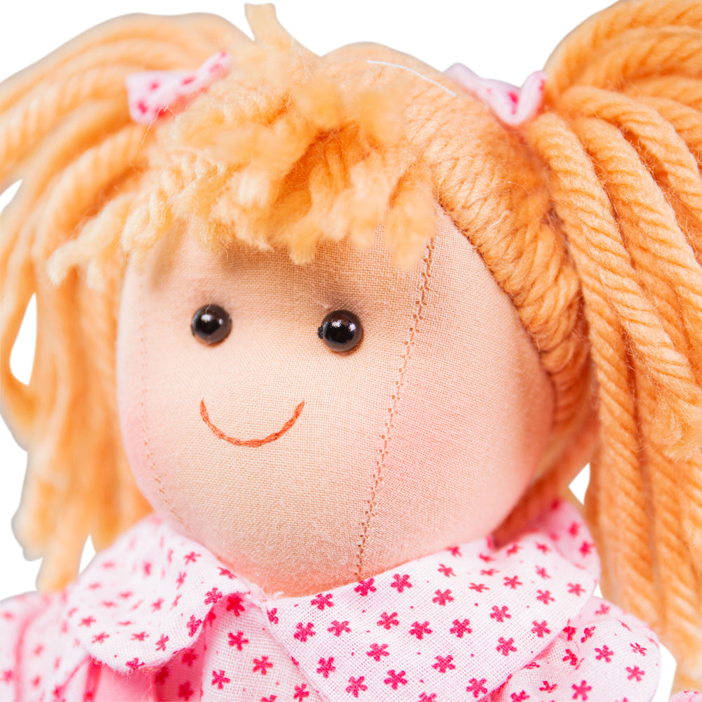 Sophie Doll - Small, Sophie Doll - Small,Bigjigs Sophie Doll,Sophie Doll,Bigjigs Dolls, Sophie Doll - Small,Introducing Sophie, a soft and cuddly doll who is ready to be your little one's new best friend! With her warm hearted personality, Sophie is eager to share endless playtime fun and lots of comforting hugs.Sophie comes dressed in a smart pink polka dot dress that exudes style and charm. Her matching hair ribbons add a ,Sophie Doll - SmallIntroducing Sophie, a soft and cuddly doll who is ready to be yo