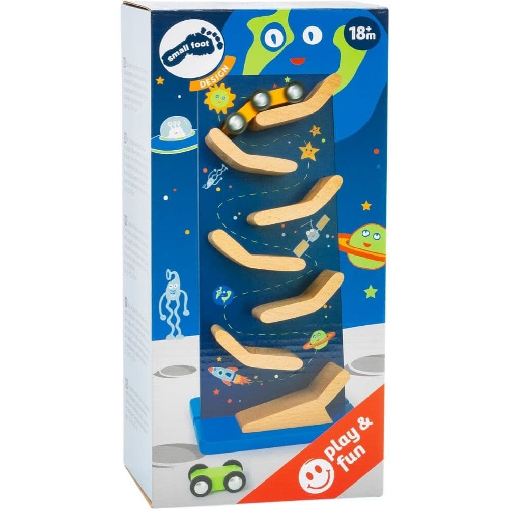 Space Cascading Tower, Space Cascading Tower,Cascading Tower Space Legler smallfoot,traditional wooden toys, Space Cascading Tower,Take your little astronauts on an out-of-this-world adventure with the Space Cascading Tower! Made from high-quality wood, this captivating toy provides endless playtime fun as two space shuttles rattle their way down the path and perform somersaults along the way.The Space Cascading Tower is designed to fascinate youn,SpaceTake your little astronauts on an out-of-this-world adv